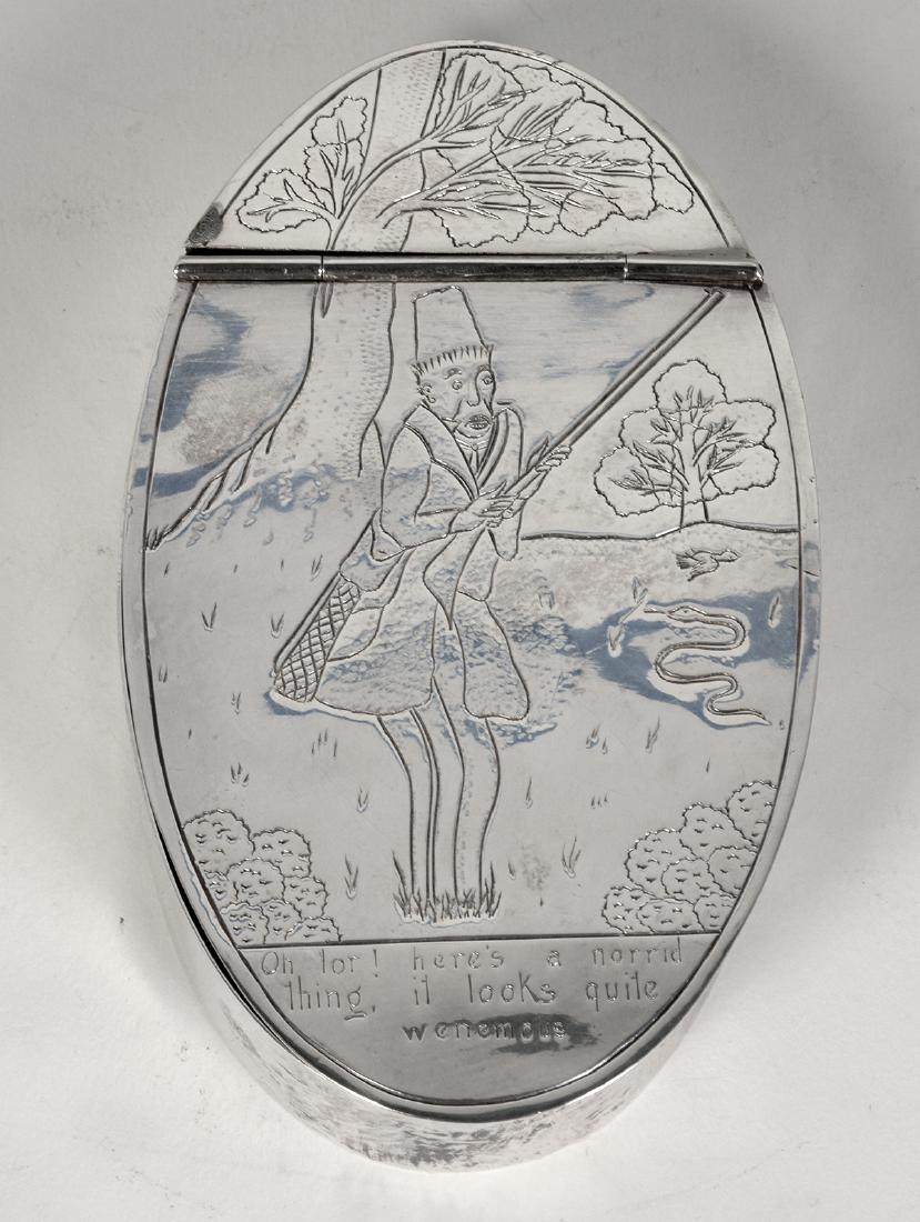 English Silver Lidded Box (1 of 6)