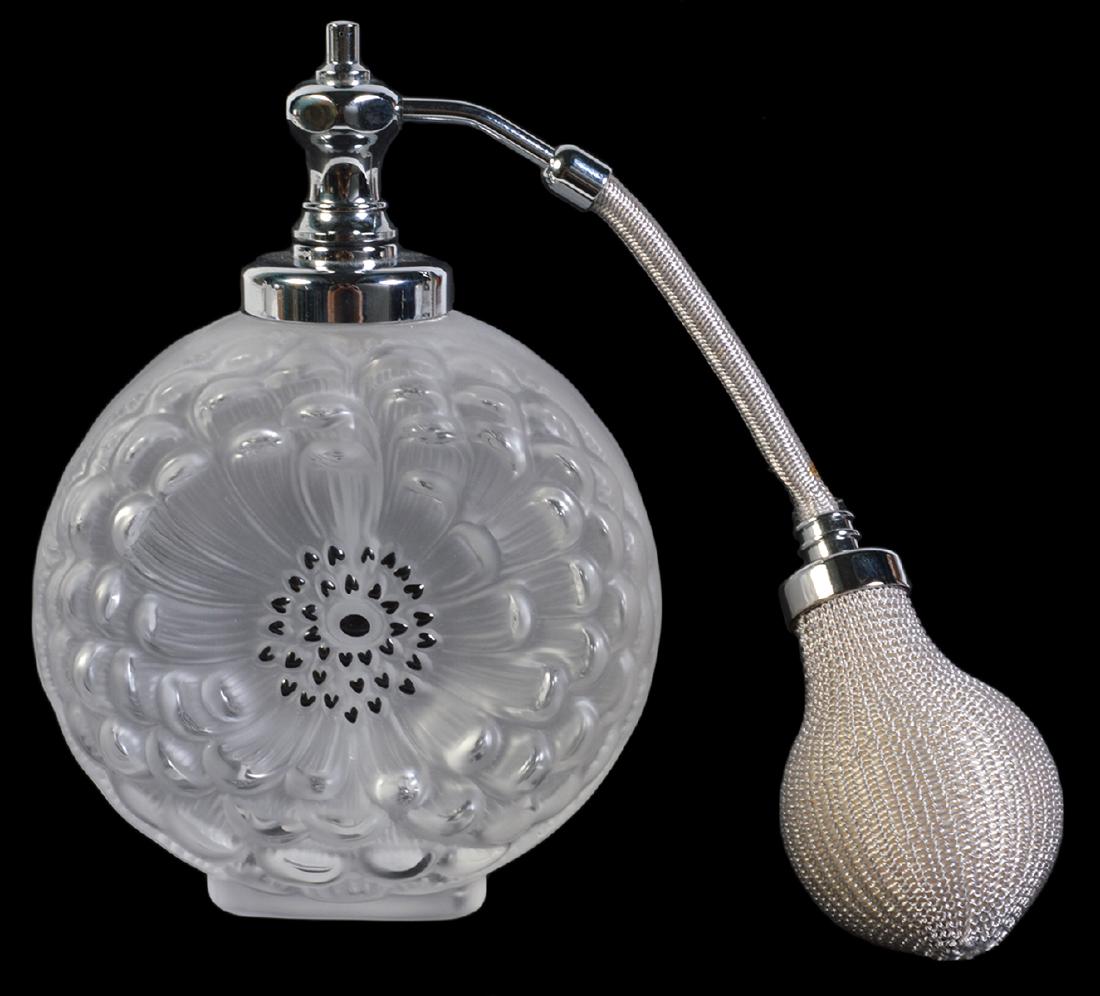 Lalique Dahlia Perfume Bottle W/ Atomizer (1 of 3)