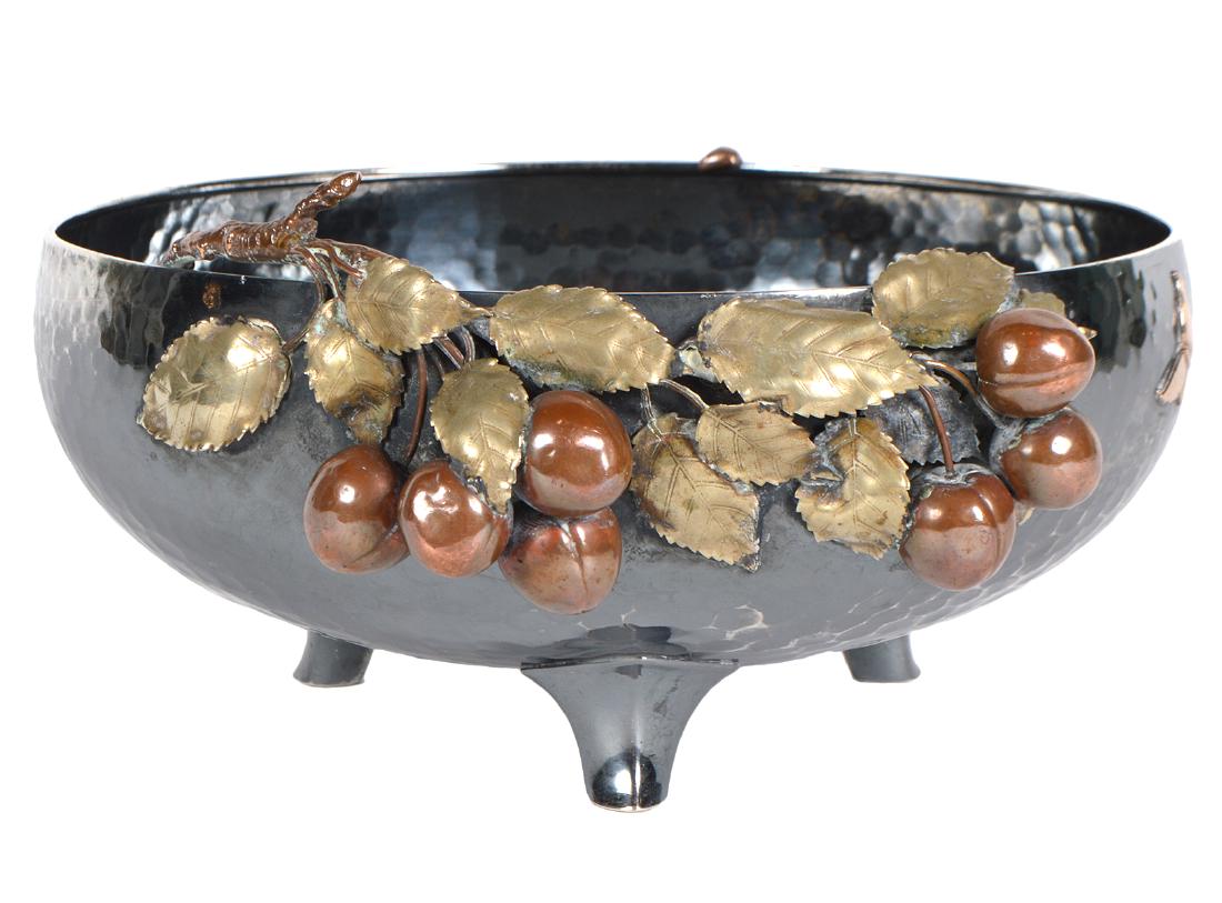 Gorham Sterling & Copper Hand Hammered Bowl (1 of 12)