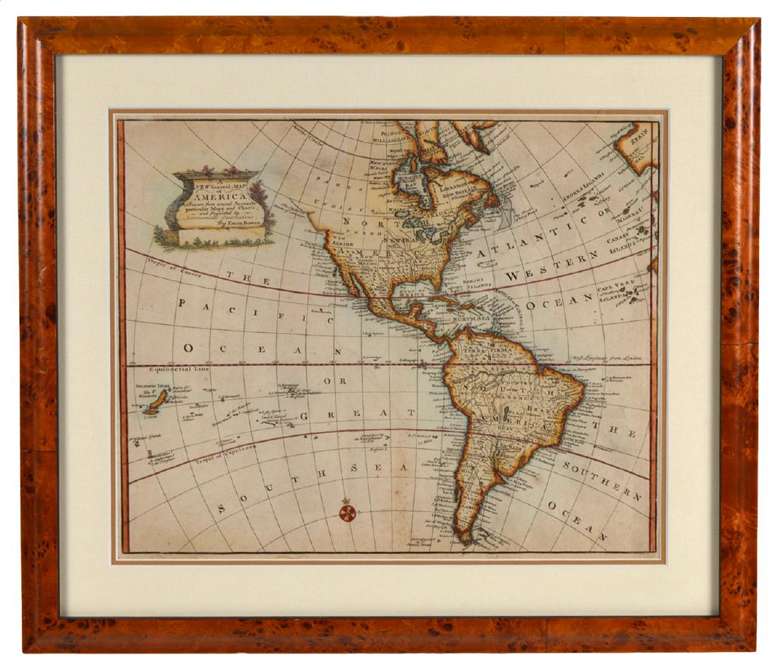 'A New General Map of America' Dated 1747 (1 of 10)