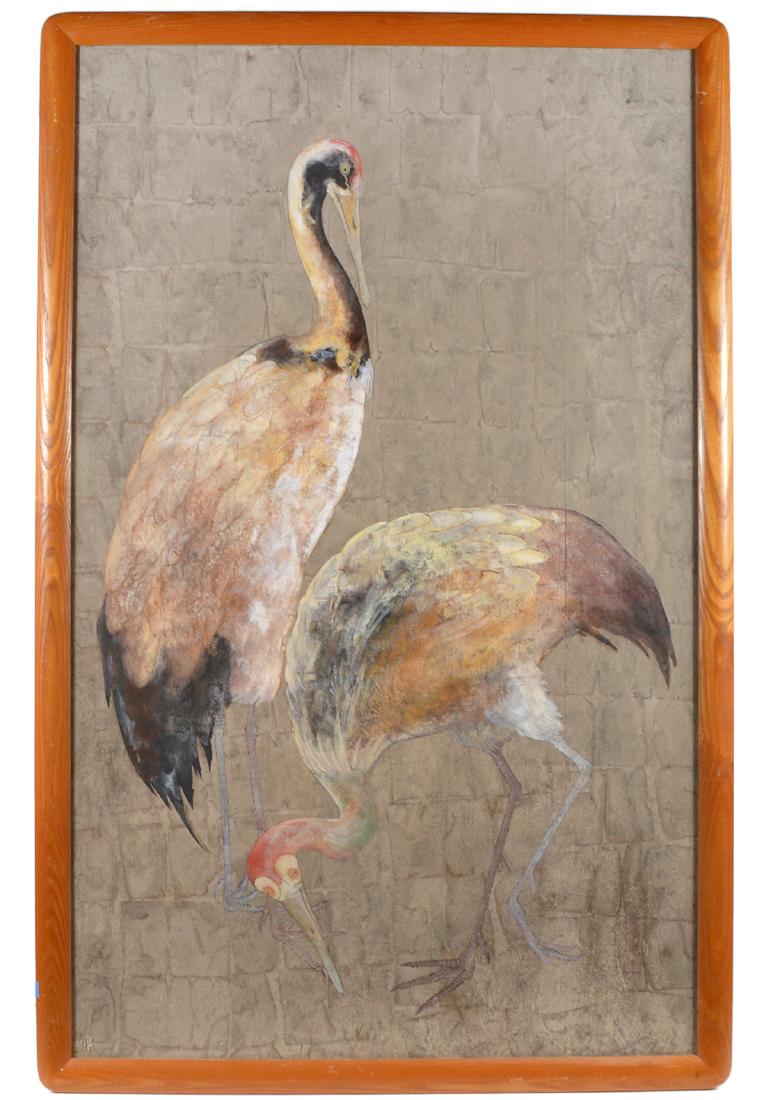 20th C. Large Painting of a Swan (1 of 7)