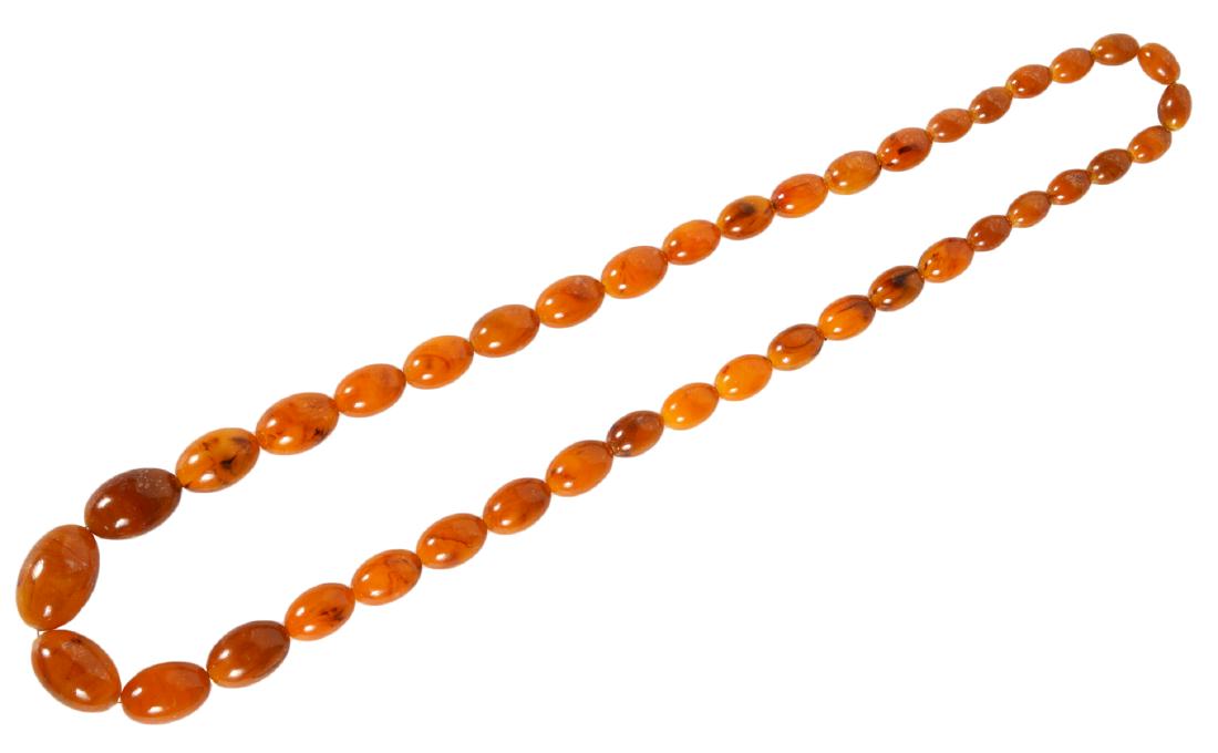 Baltic Butterscotch Amber Bead Necklace (1 of 3)