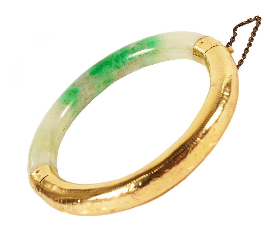 Jade and 14KT Bangle (1 of 8)