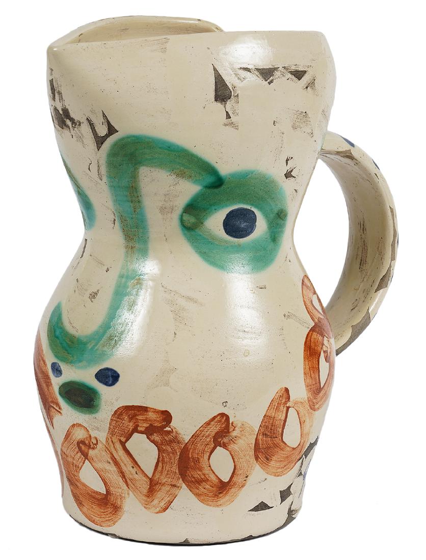 Picasso Madoura Pitcher "Visage Aux Cercles"