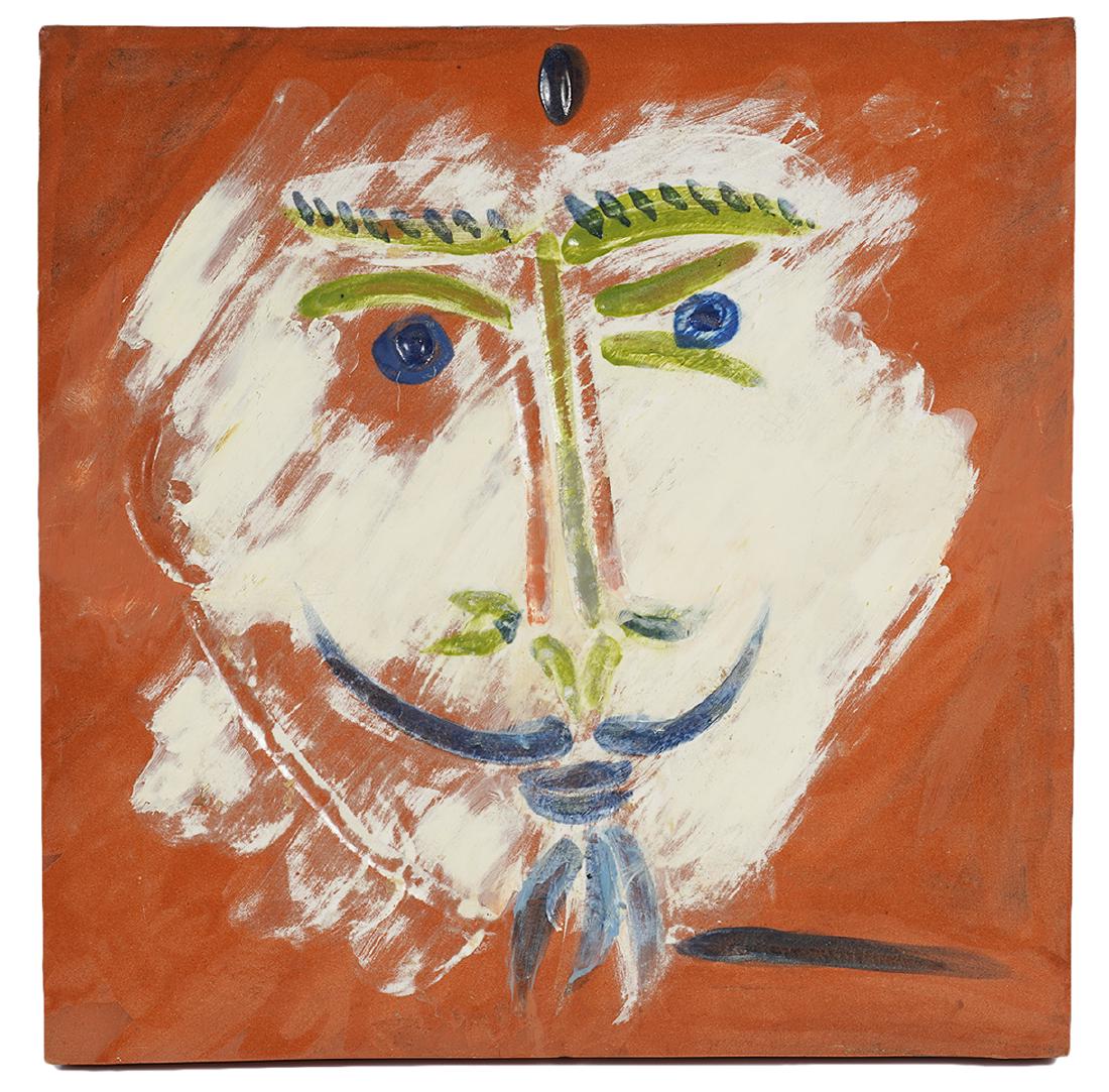 Pablo Picasso Large Tile 'Visage a la Barbiche' (1 of 12)