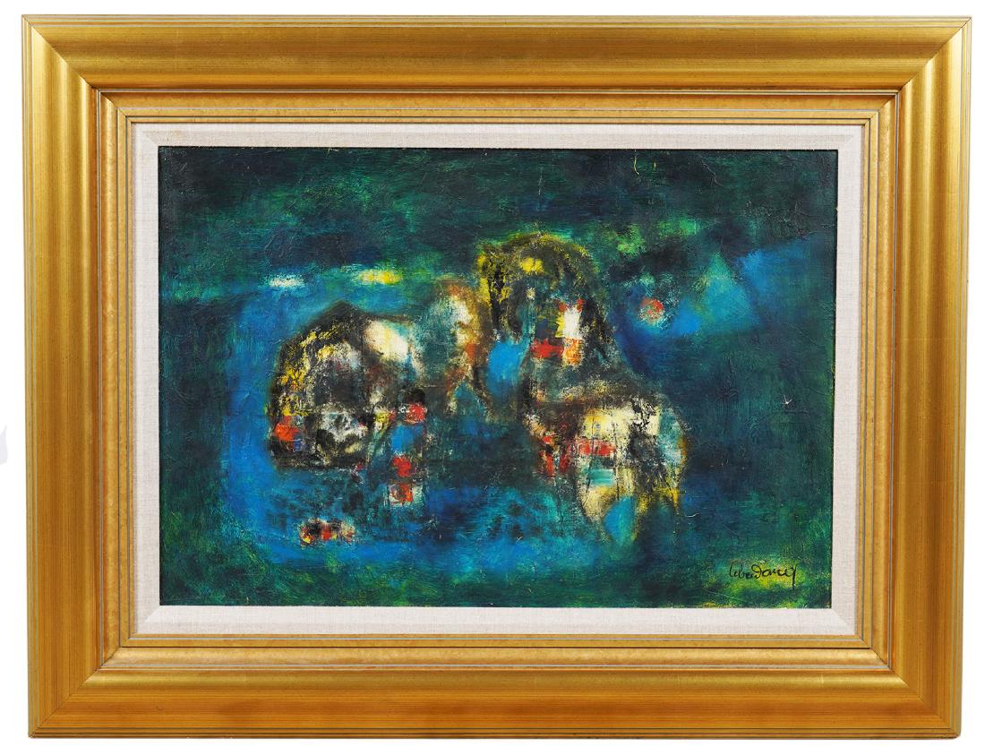 Hoi Lebadang Composition Oil on Canvas Painting (1 of 8)