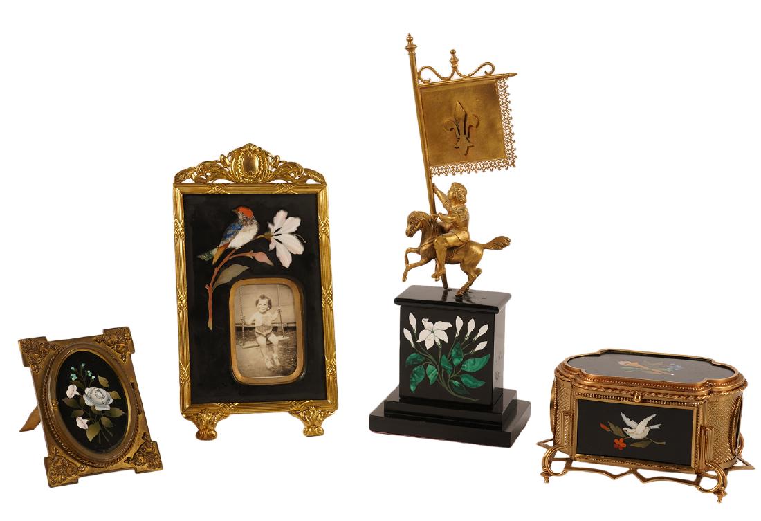 Grouping Pietra Dura 4 Pcs. (1 of 20)