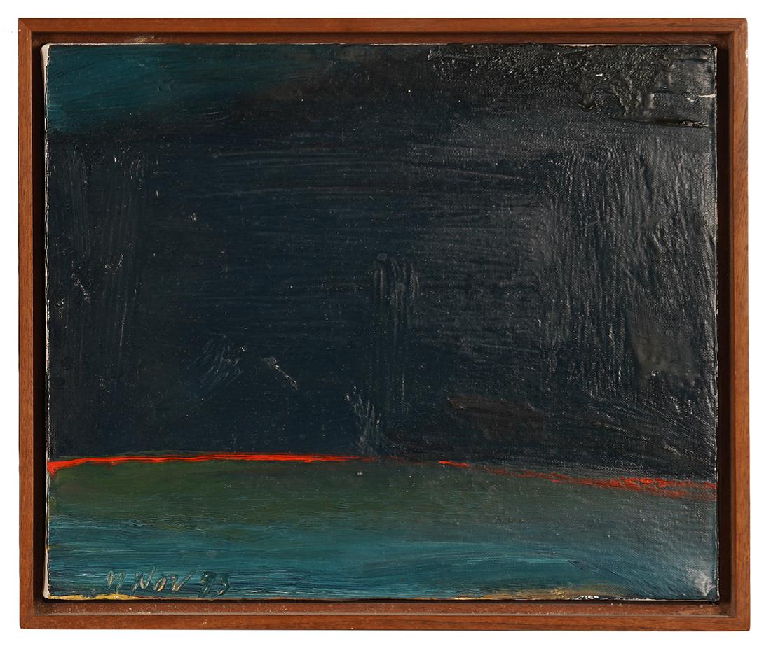 Eric Aho 'Field Edge Midnight I' Oil on canvas (1 of 6)