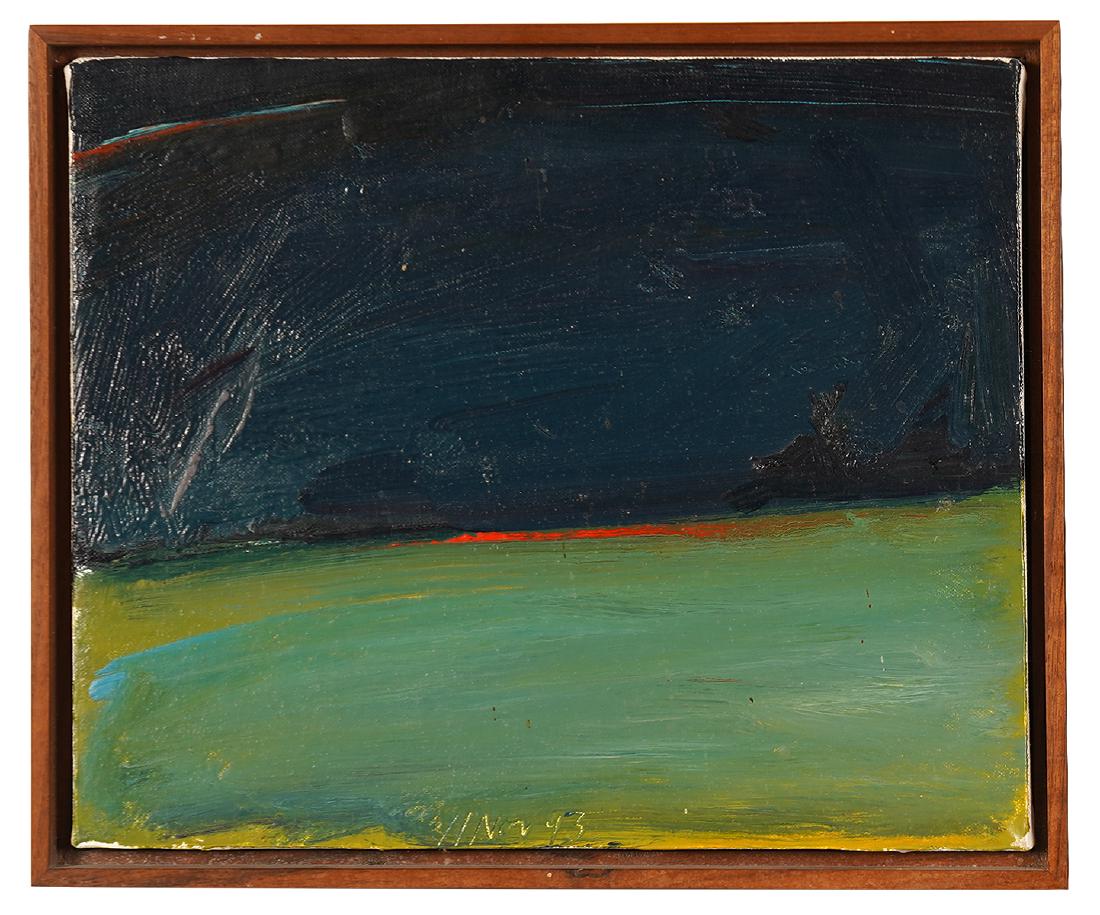 Eric Aho 'Field Edge Midnight II' Oil on Canvas (1 of 5)