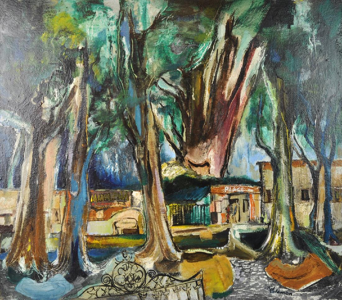 Syd Solomon 'The Tree of the Sad Night' Oil Painting (1 of 10)