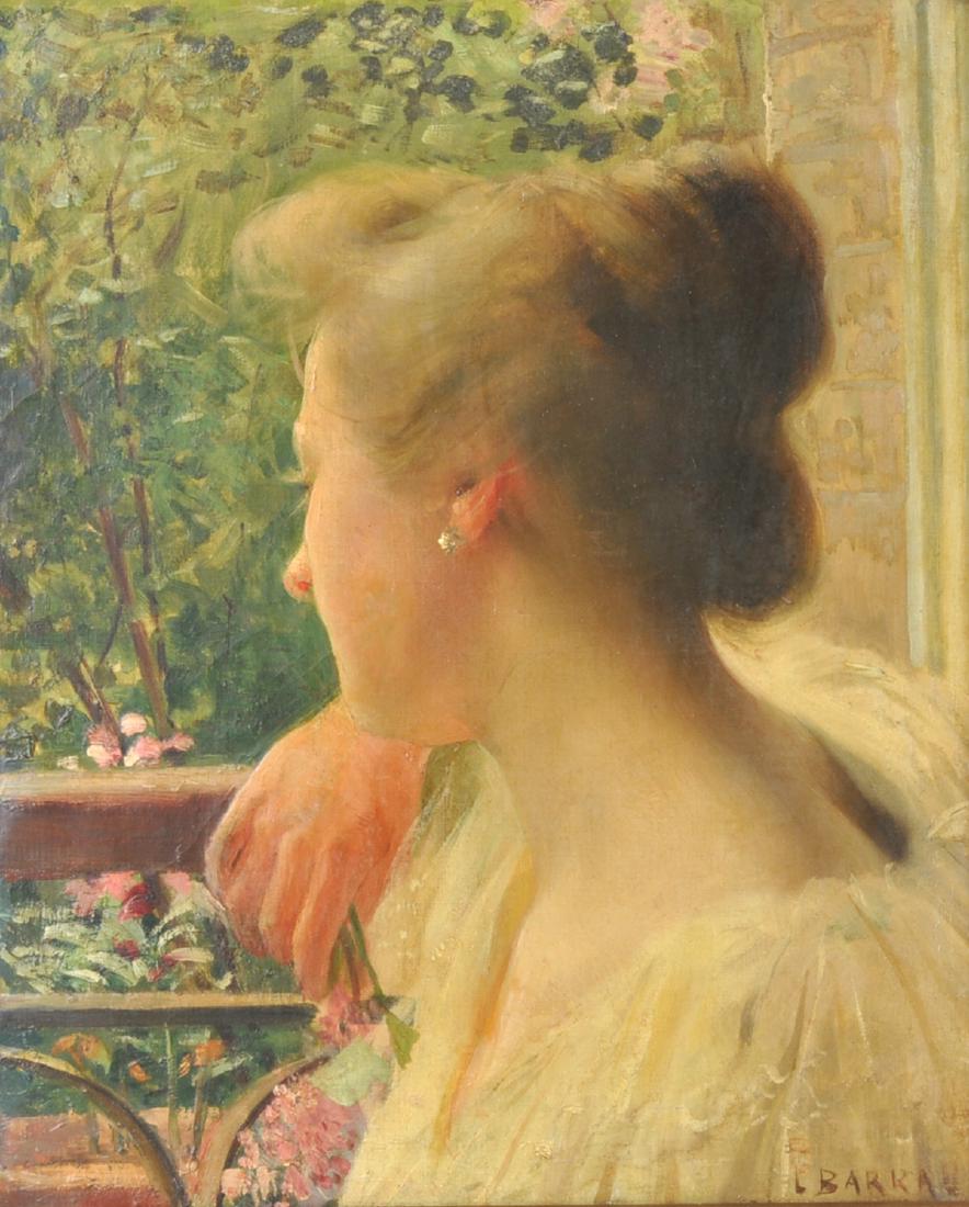 Manner of Laureano Barrau Bunol 'Una Joven' O/C (1 of 9)