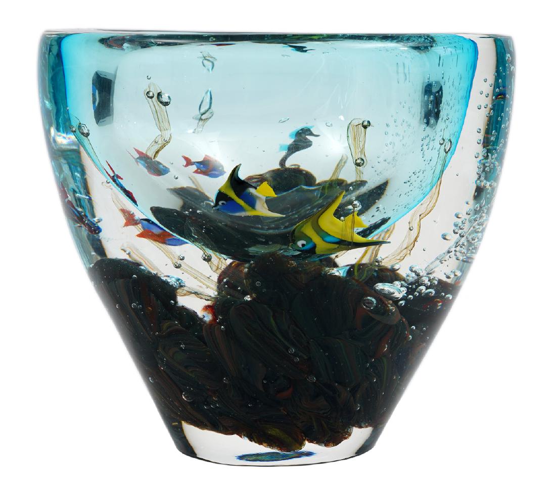 Stefano Toso Murano Glass Aquarium Vase (1 of 11)