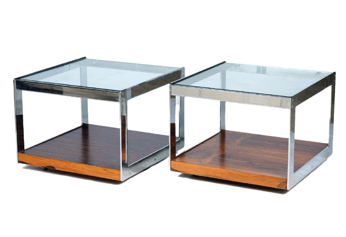 2 Rosewood Side Tables Style of Milo Baughman (1 of 6)