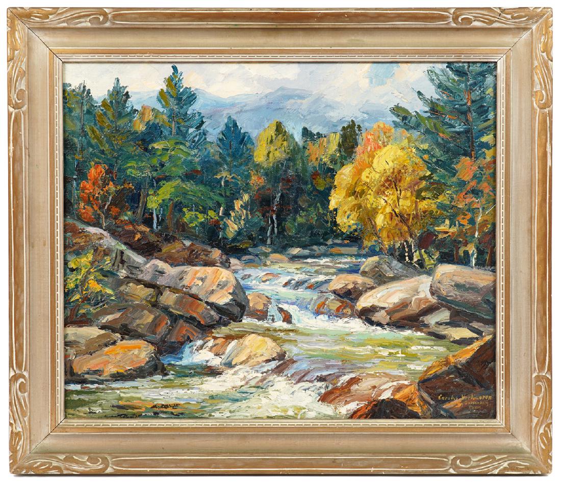 Carolus Verhaeren Oil on Canvas Painting (1 of 9)