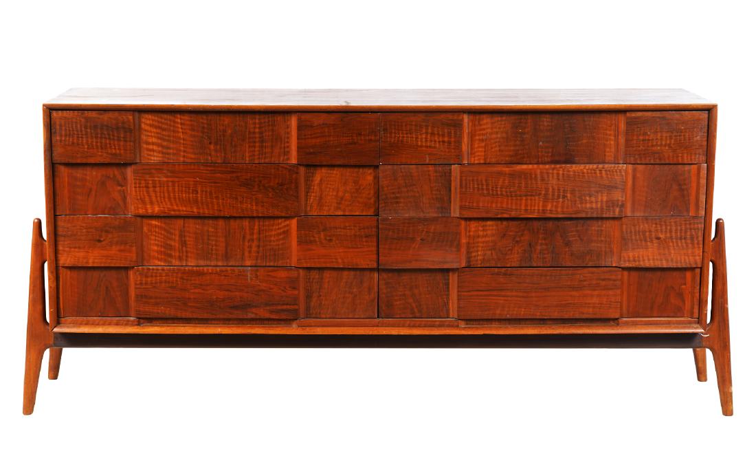 Attrb to Edmond Spence Mid Century Walnut Credenza (1 of 10)