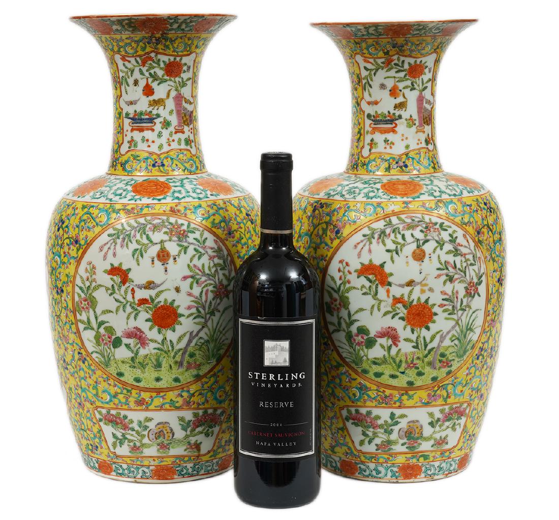 Pr. Chinese Yellow Ground Vases (1 of 17)