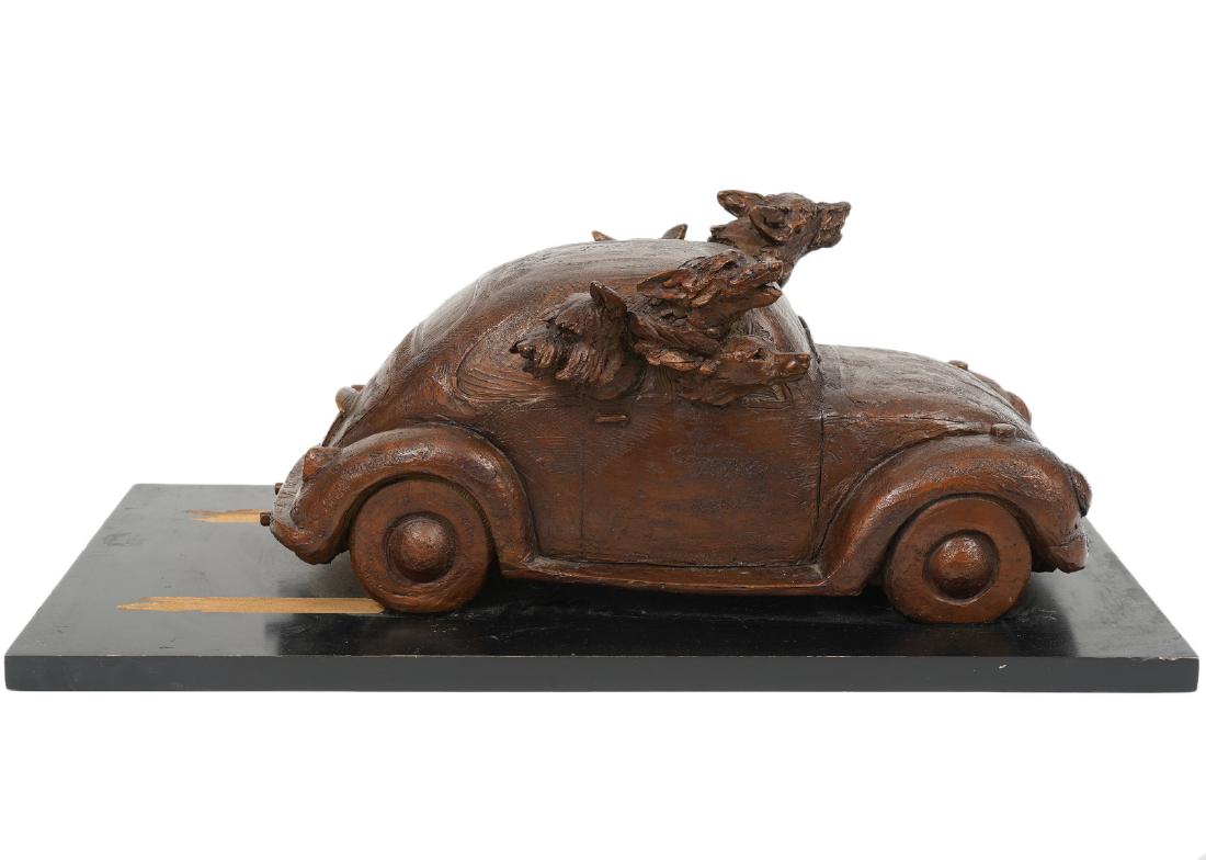 Louise Peterson 'Cruisin' Bronze VW with 5 Dogs (1 of 13)