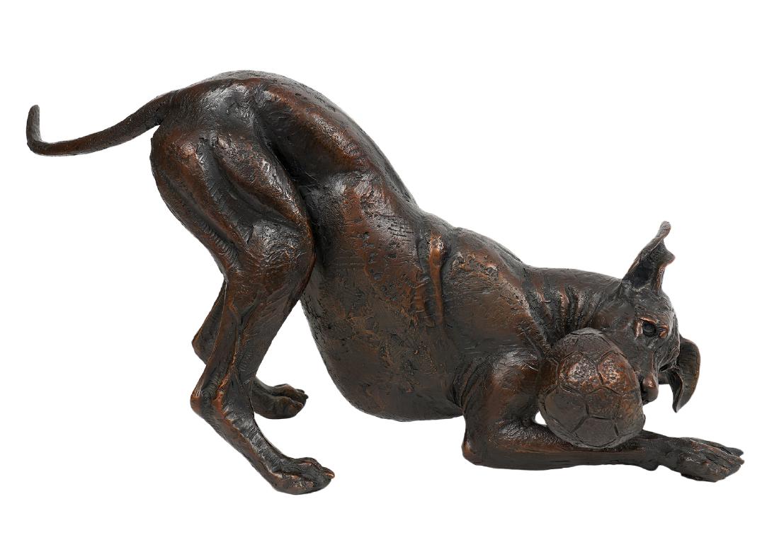 Louise Peterson 'Play Time' Bronze Dane Sculpture (1 of 6)