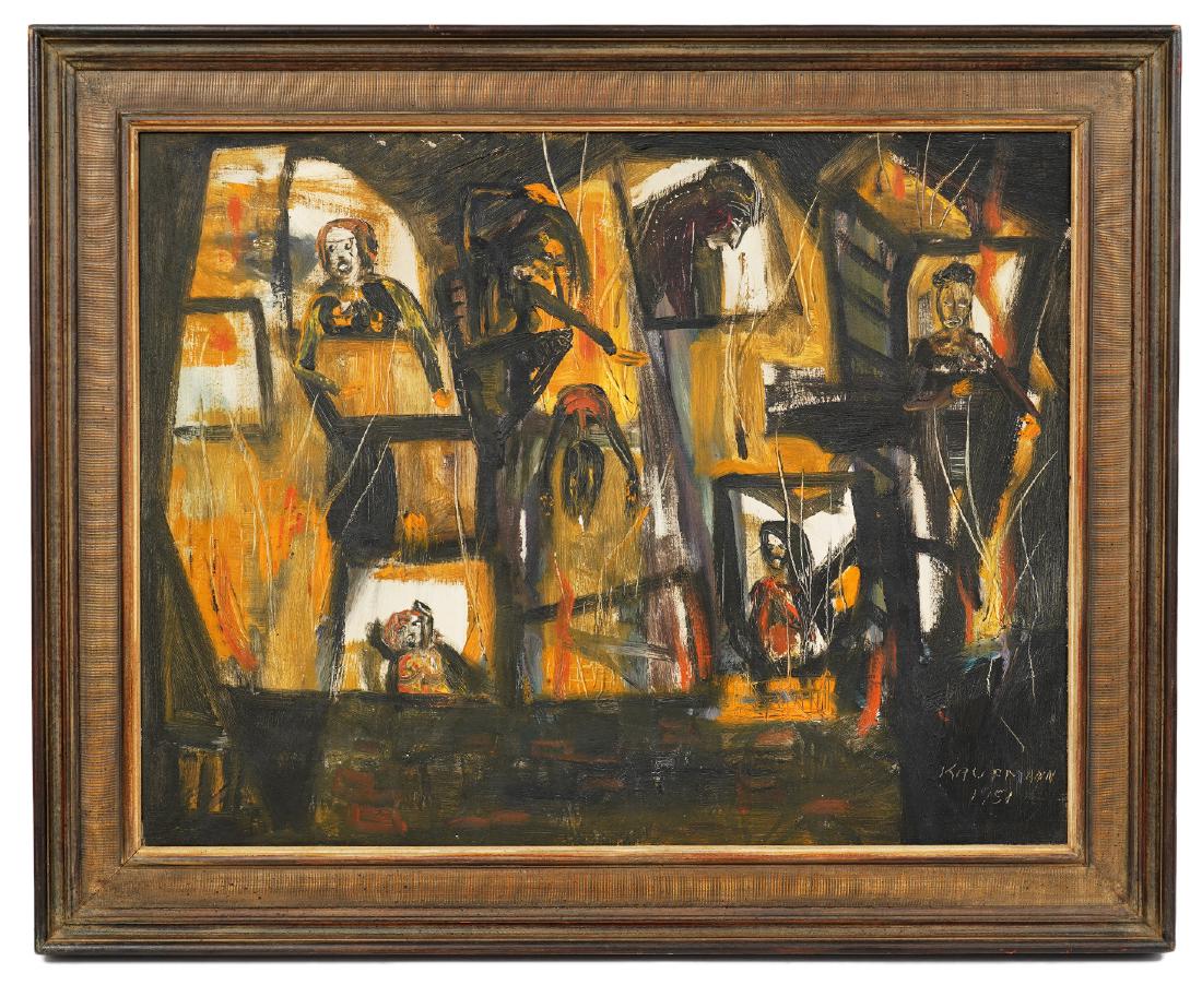 Kaufman 'Haunted' Oil on Canvas Painting (1 of 9)