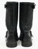 Chanel Black Leather Quilted "Biker' Boots - 7