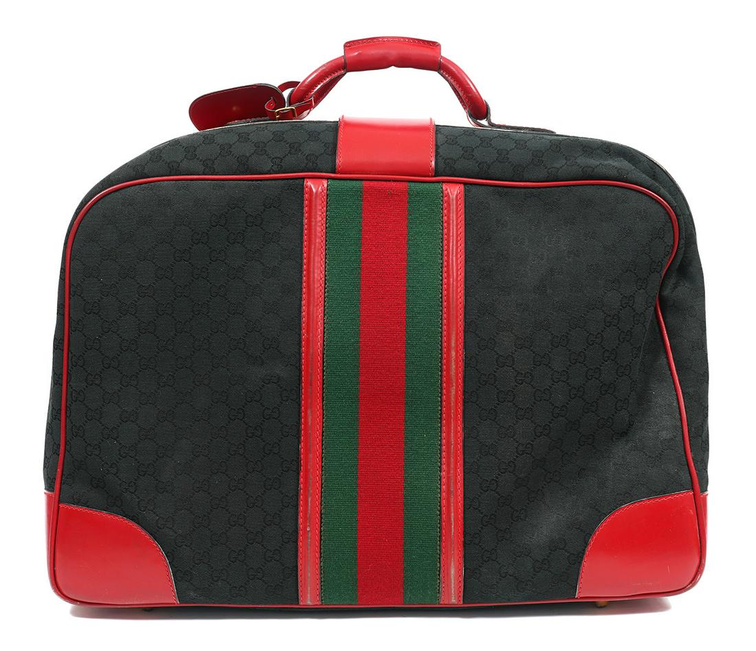 Gucci Monogram Black & Red Suit Case 23" (1 of 13)