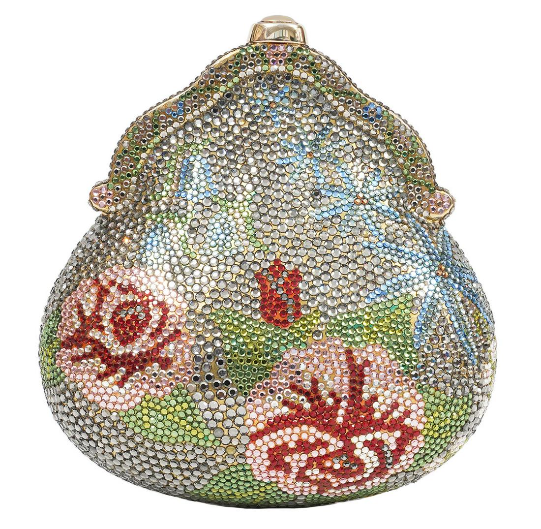 Judith Leiber Floral Chatelaine Minaudiere Bag (1 of 6)