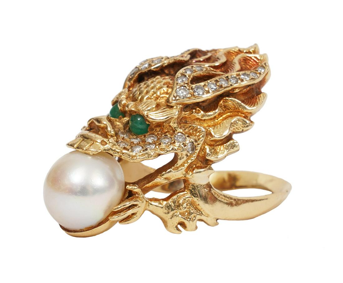 Rare Van Cleef & Arpels 18Kt Dragon Ring (1 of 7)