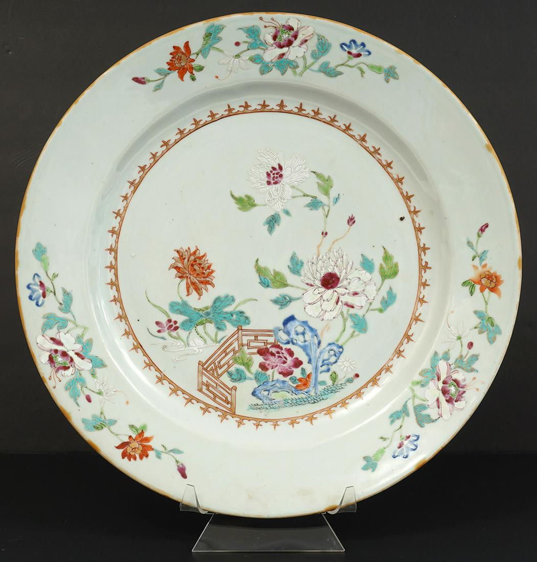 Large 18th C. Chinese Export Charger (1 of 9)