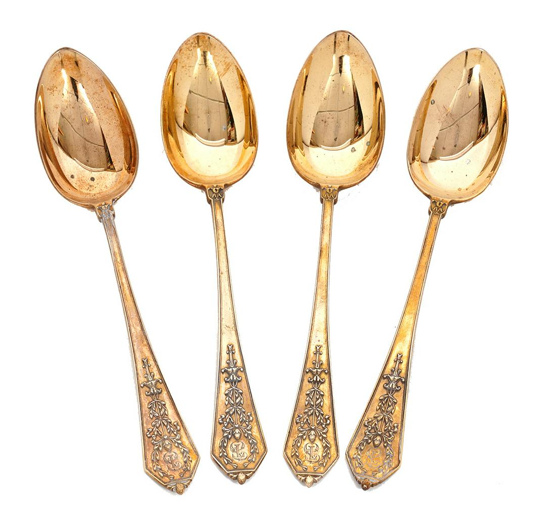 4 Faberge Russian Imperial 84 Silver Spoons (1 of 7)