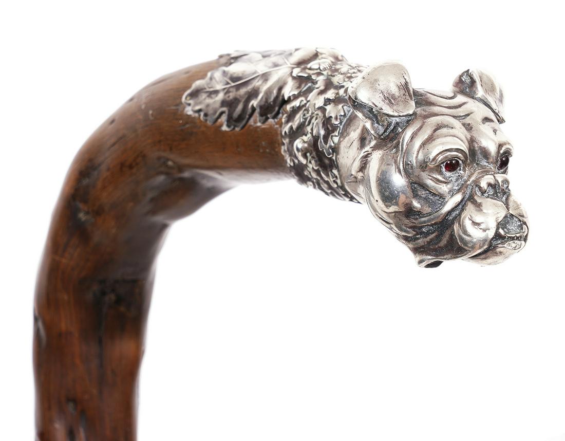 Austrian Walking Stick with 800 Silver Handle (1 of 13)