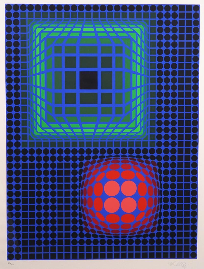 Victor Vasarely Limited Edition Lithograph (1 of 5)