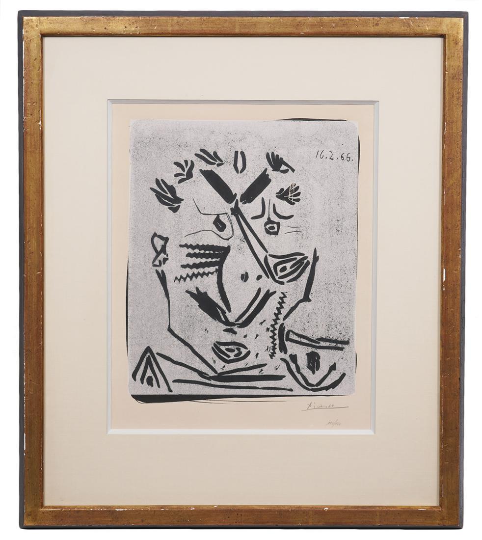 Pablo Picasso 'Portrait dâ€™ Homme' Linocut (1 of 12)