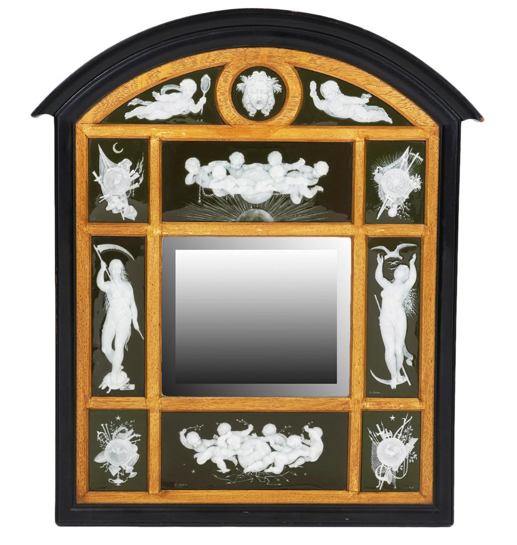Rare Marc Louis Solon Pate-Sur-Pate Mirror (1 of 13)