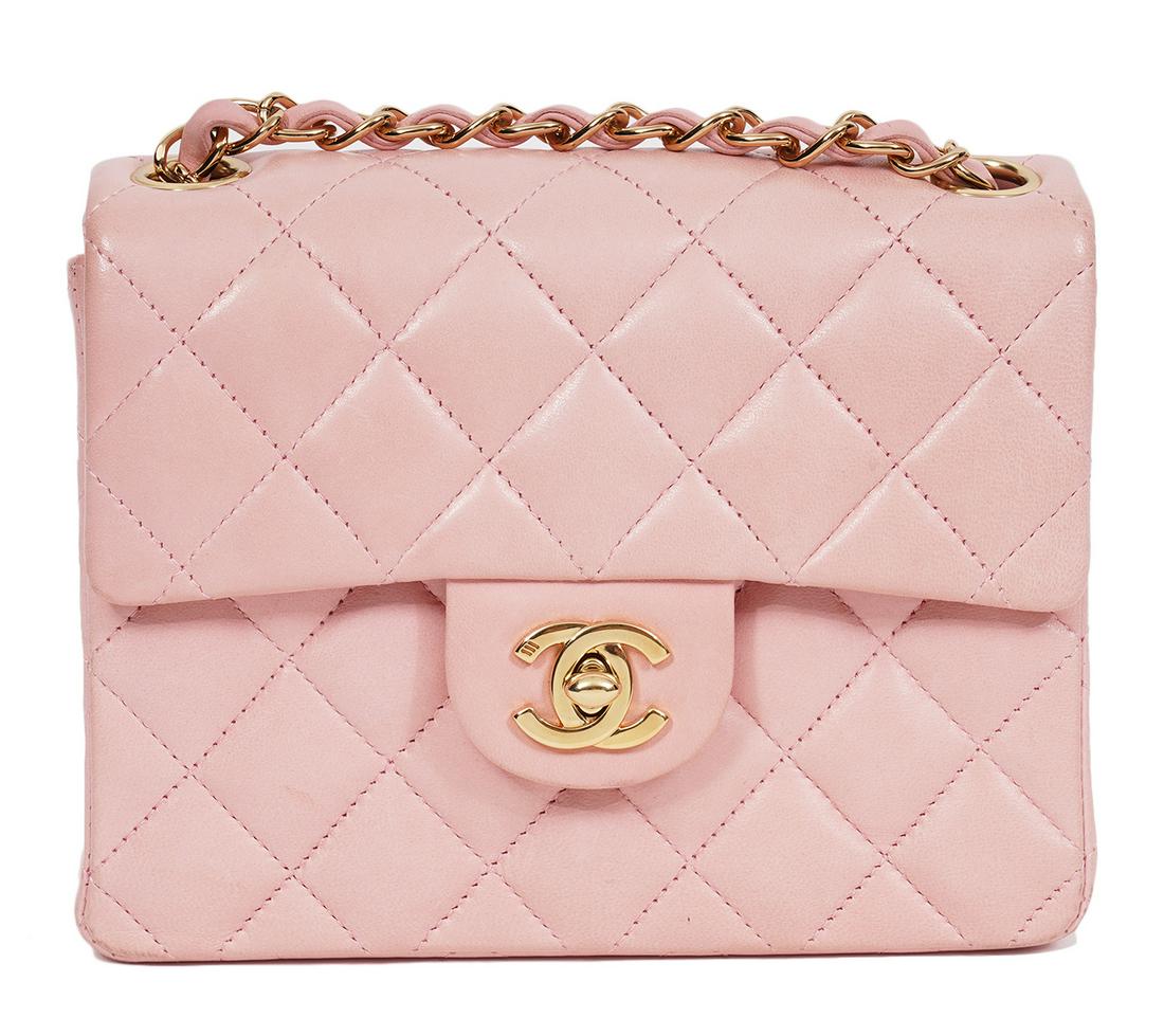 chanel pink shoulder bag