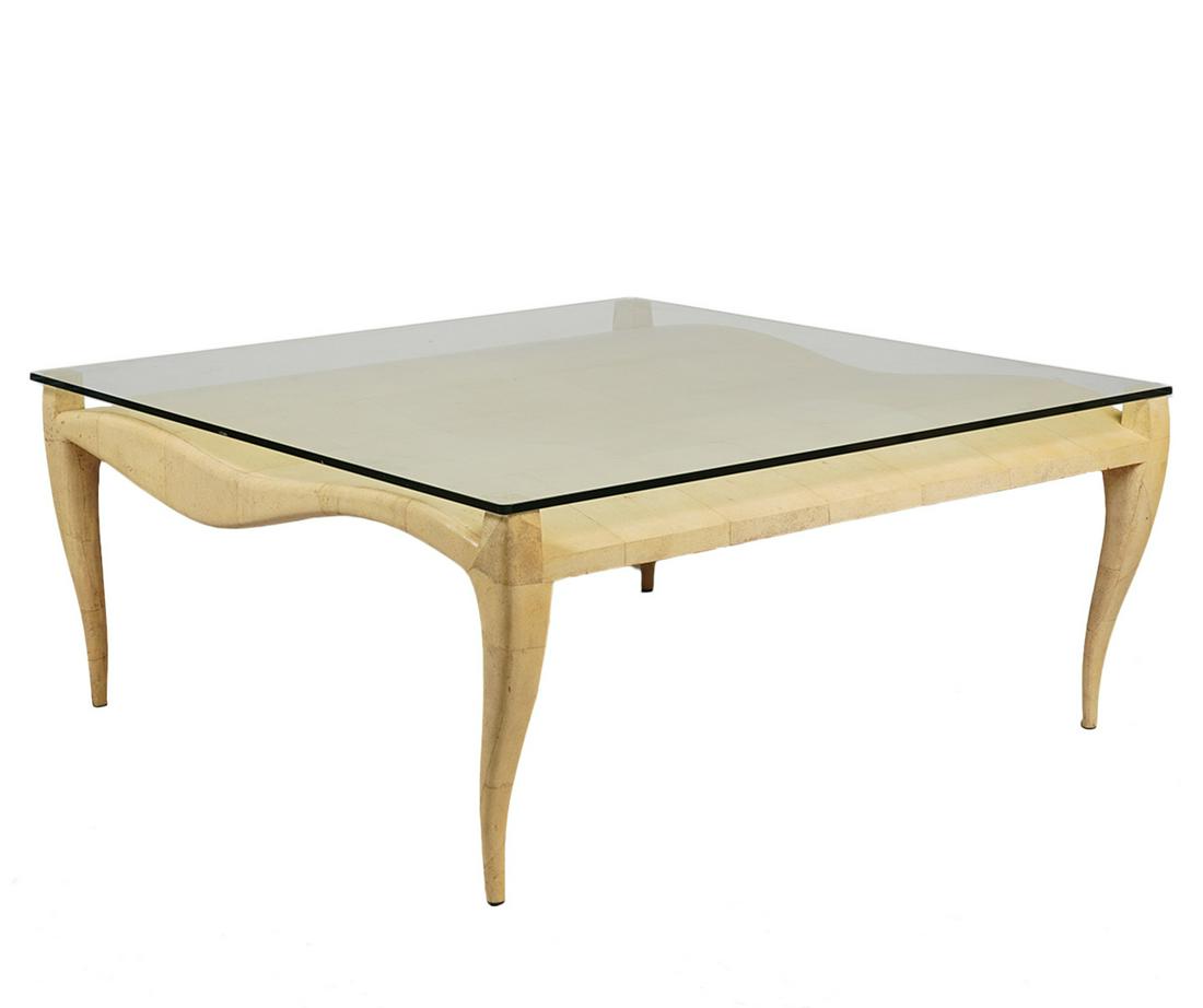 Unusual R & Y Augousti Shagreen Coffee Table (1 of 9)