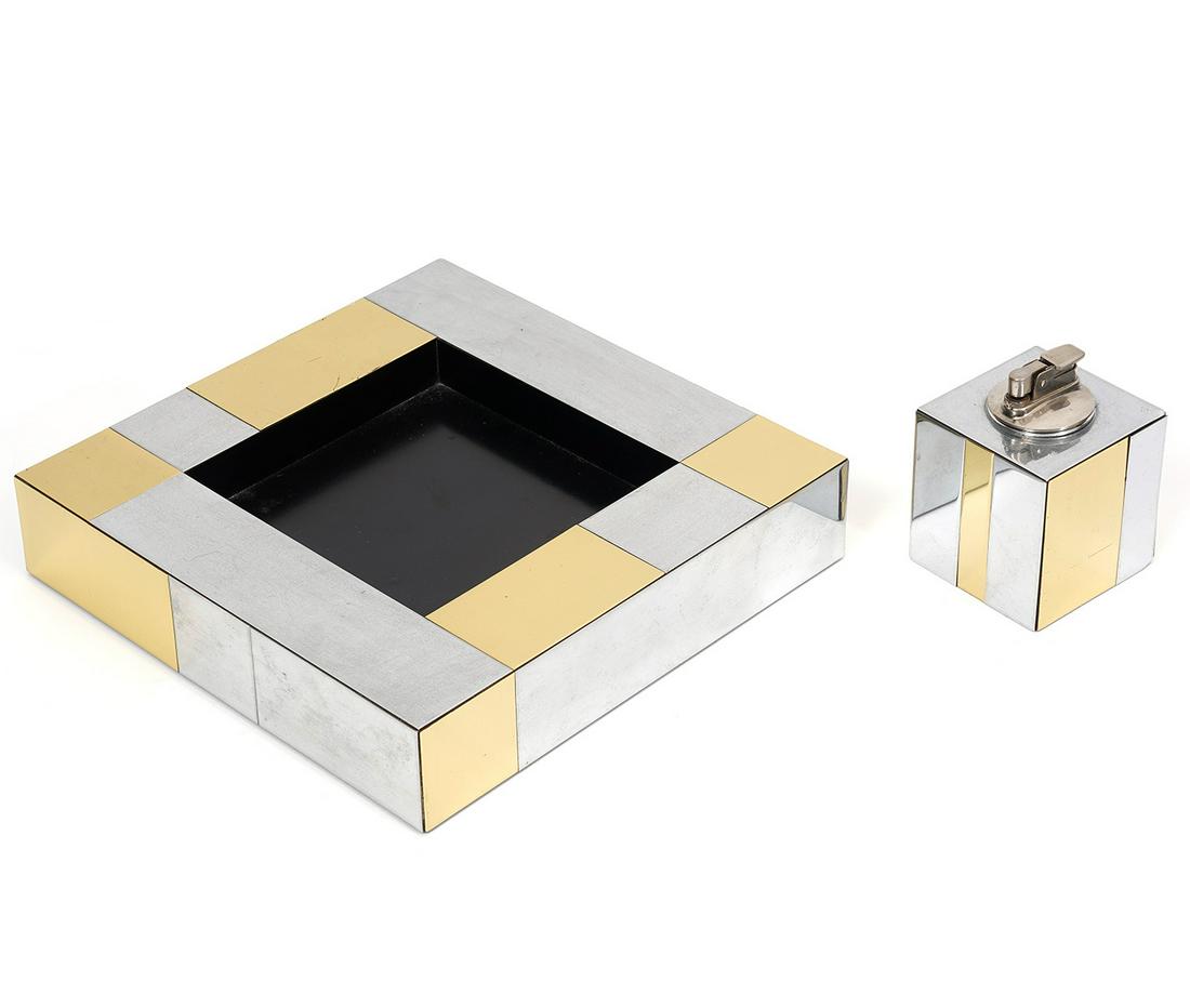 Paul Evans Cityscape Tray & Lighter (1 of 8)