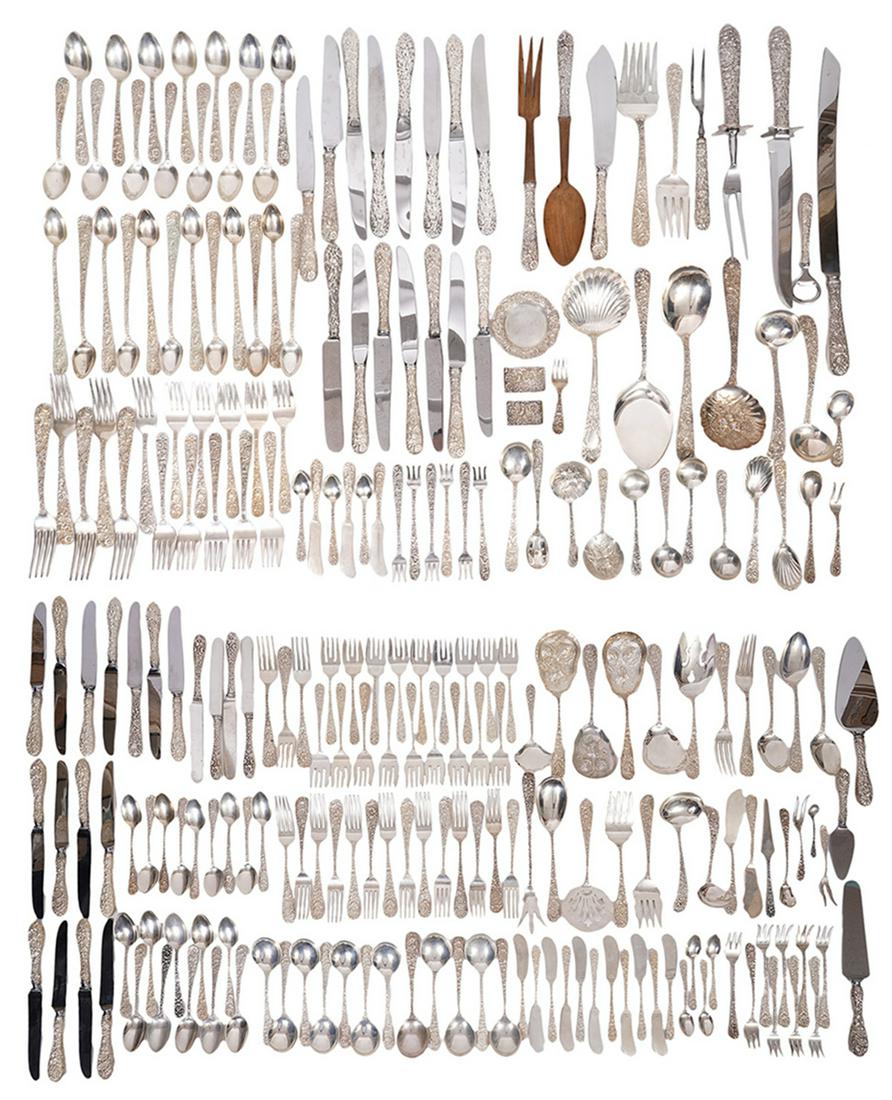 239 Pcs. Stieff/Kirk Repousse Sterling Flatware (1 of 17)