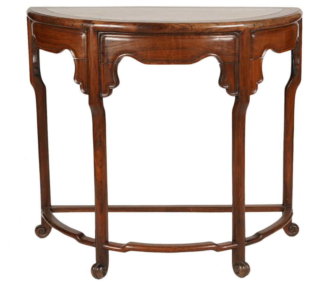 Chinese Demi-Lune Console Table (1 of 16)