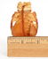 Chinese Amber Snuff Bottle on Wood Base - 9