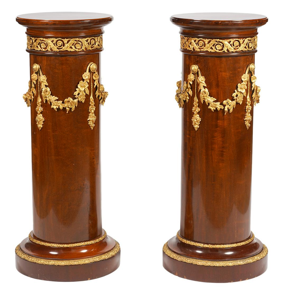 Pair of Late 19th Ct. Continental Bronze Pedestals (1 of 8)