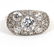 Art Deco 2ct Diamond & 14K Two Tone Gold Ring - 2