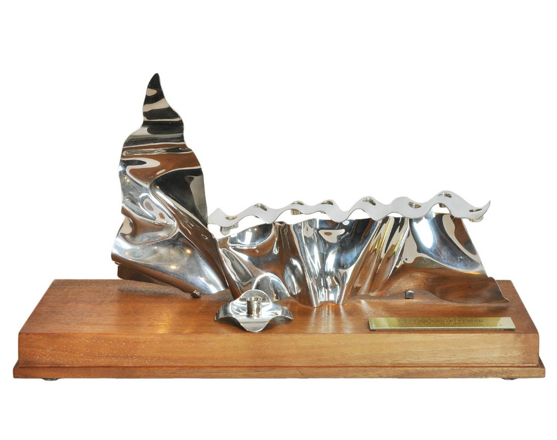 Moshe Zabari Sterling Silver 'Hanukkah Lamp' Menorah (1 of 15)