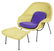 2 Knoll Womb Chairs & Ottomans - 13