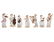 7 Meissen Girl Musicians 19/20th C.