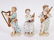 7 Meissen Girl Musicians 19/20th C. - 2