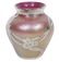 Iridescent Loetz Art Glase Vase w/ Silver Overlay