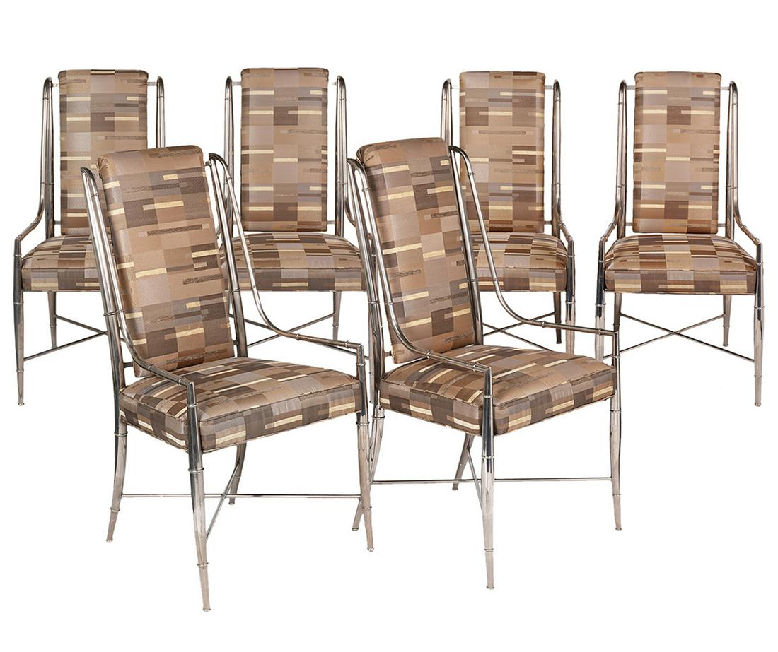 Set of 6 Mastercraft Nickel Plated Chairs (1 of 11)