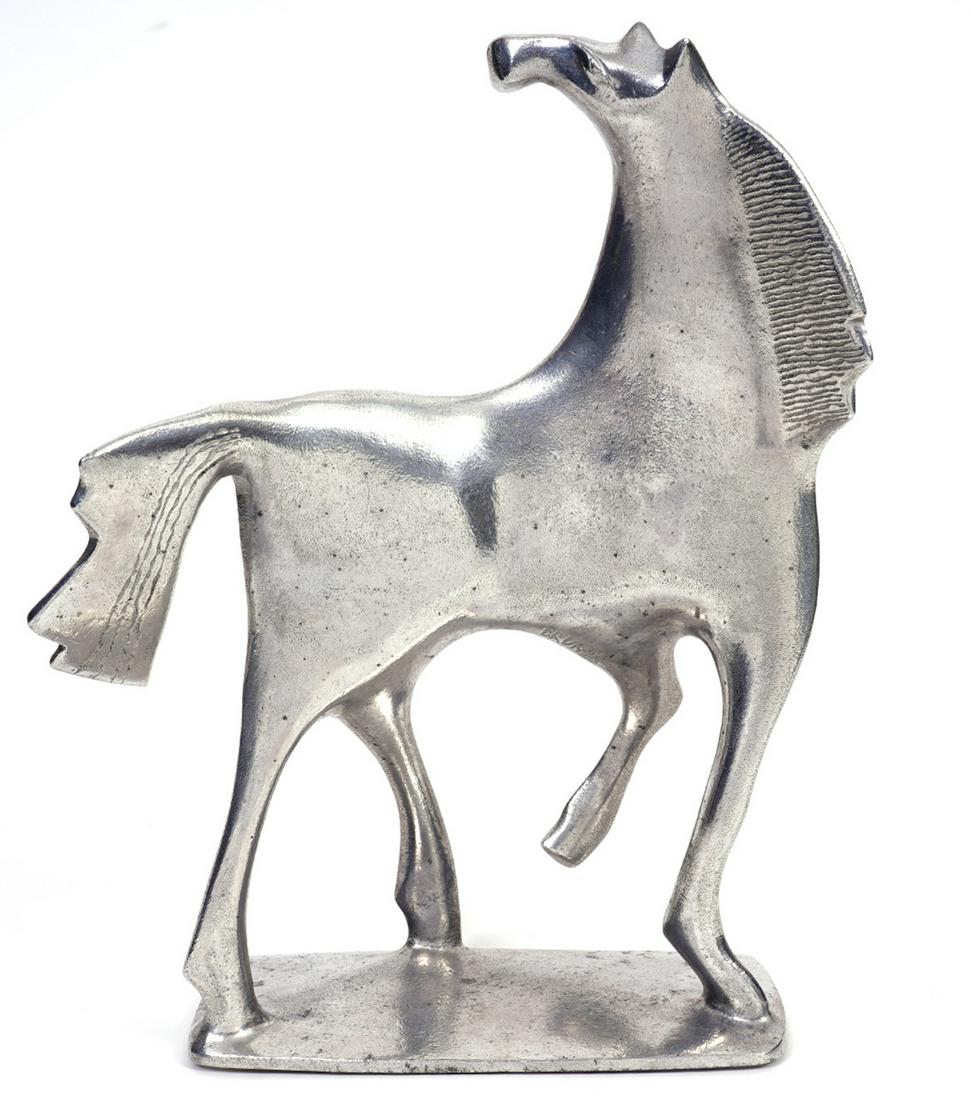 Donald Drumm Aluminum Brutalist Horse Sculpture (1 of 7)
