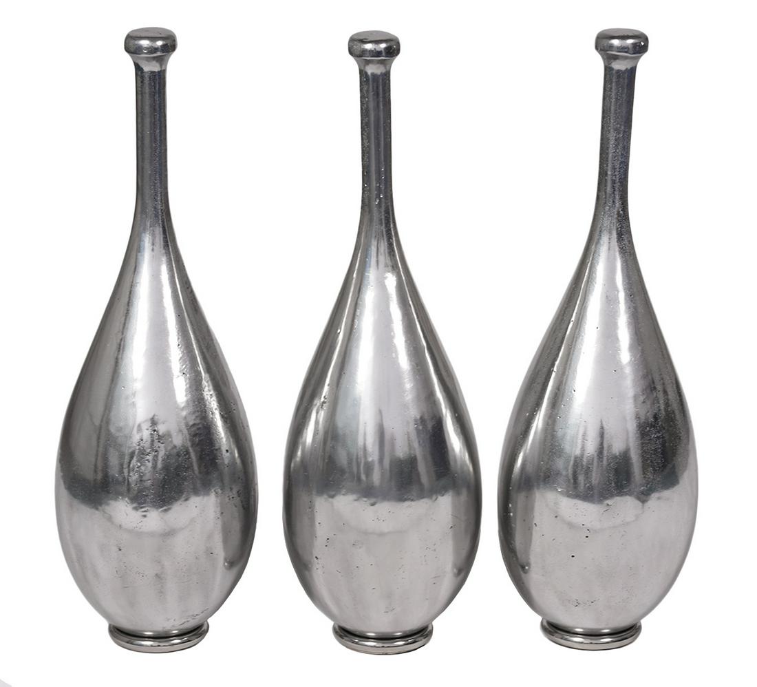 Set of 3 Vintage Aluminum Juggling Pins (1 of 6)