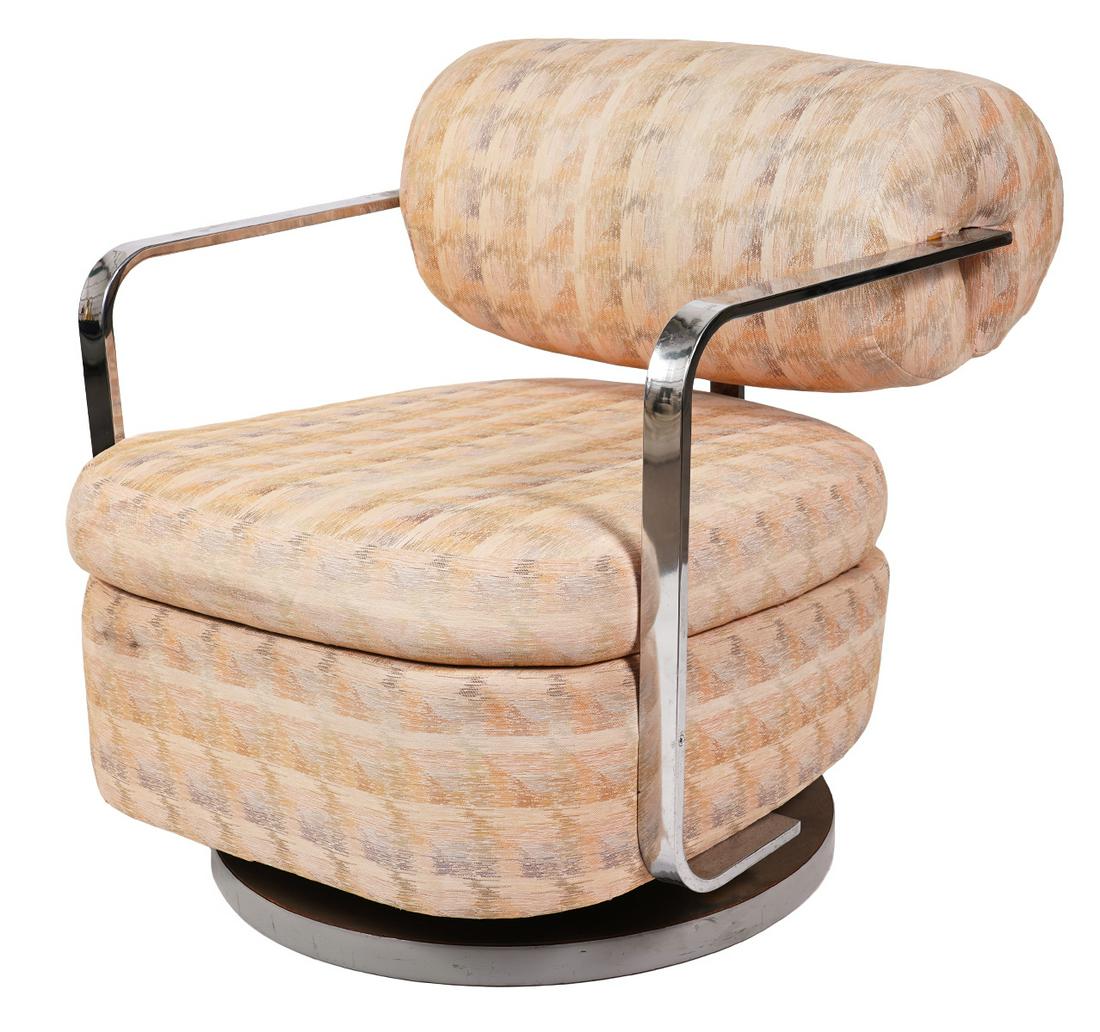 Style of Milo Baughman Chrome Space Age Chair (1 of 6)